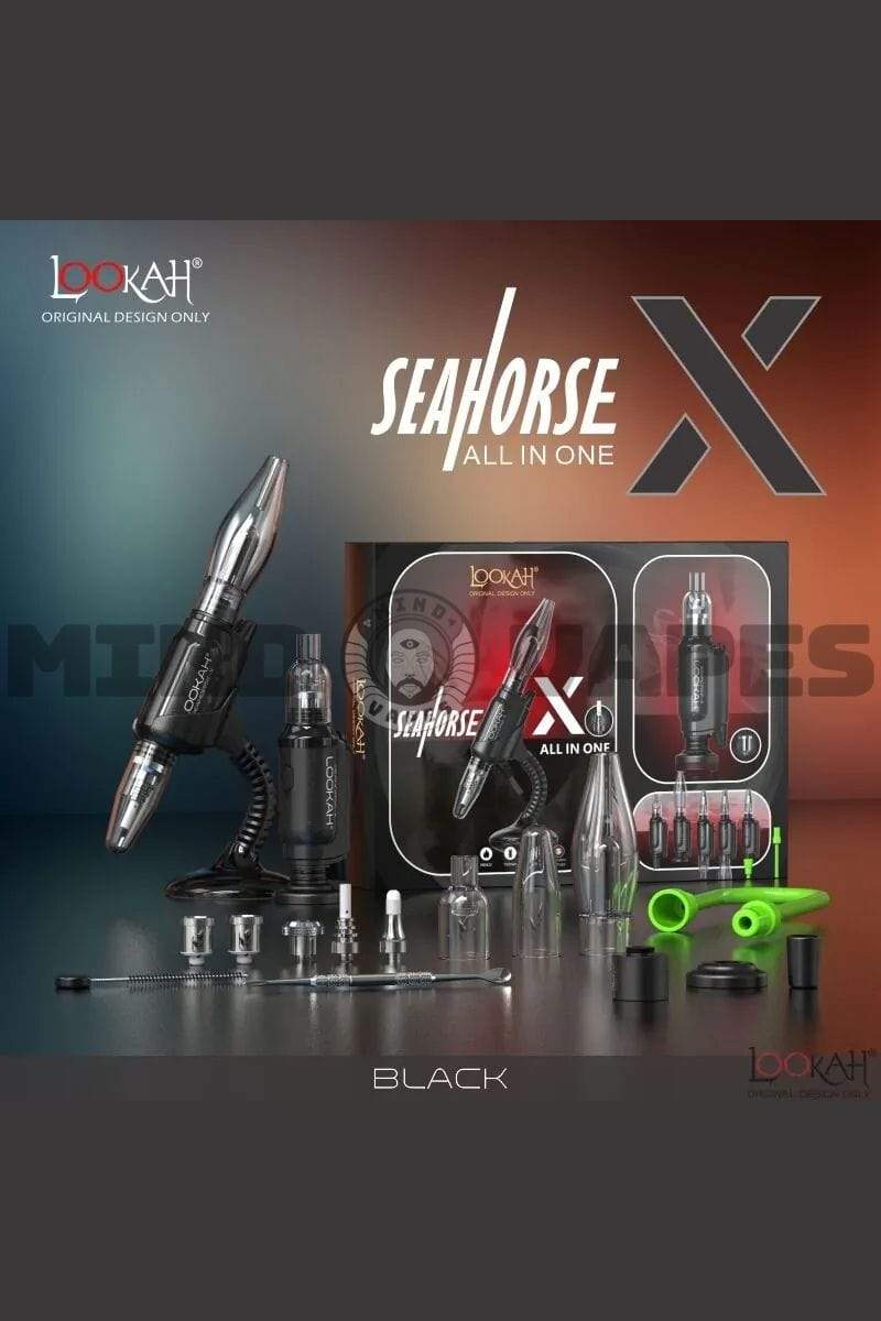 Lookah Seahorse X All in One Vaporizer Black