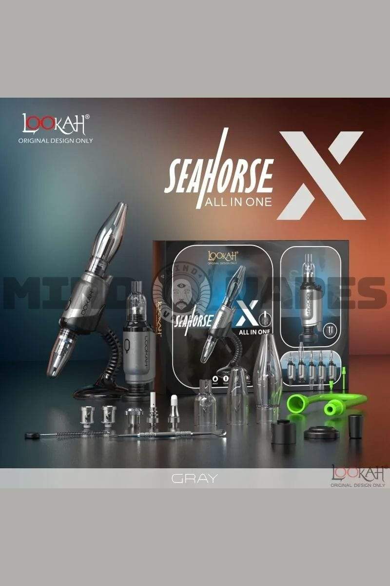 Lookah Seahorse X All in One Vaporizer Gray