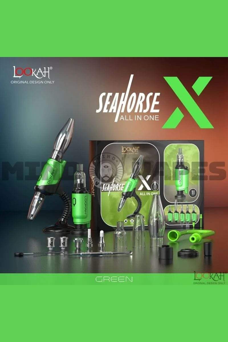 Lookah Seahorse X All in One Vaporizer Green