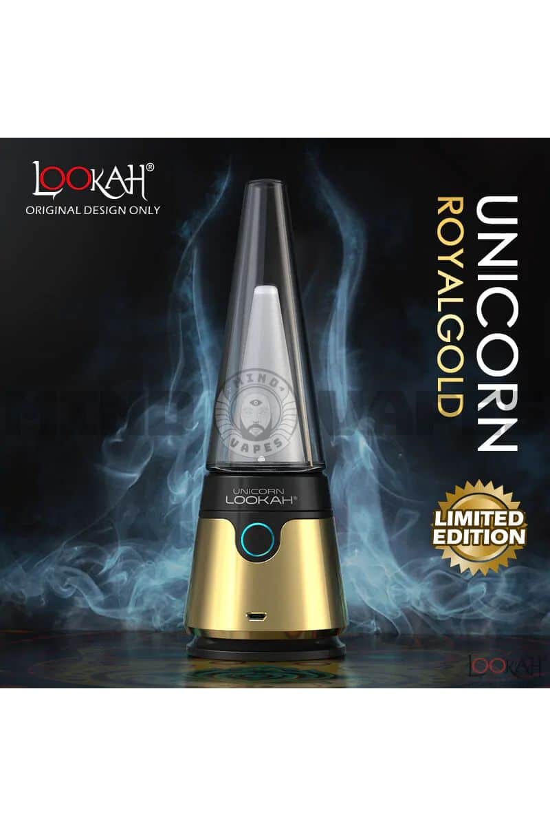 Lookah Unicorn Electronic Dab Rig Royal Gold (Limited Edition)