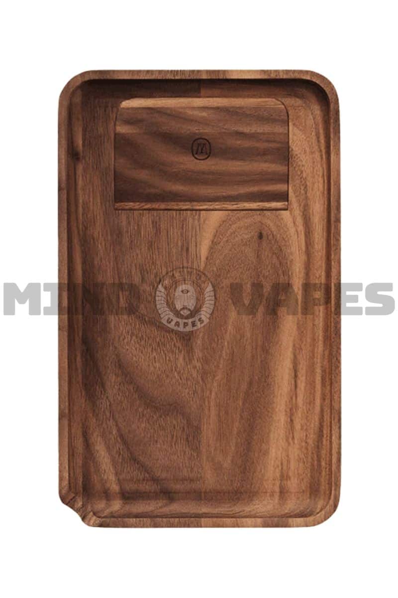 Marley Natural Black Walnut Rolling Tray (Small/Large)