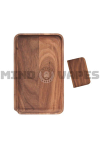 Marley Natural Black Walnut Rolling Tray (Small/Large)