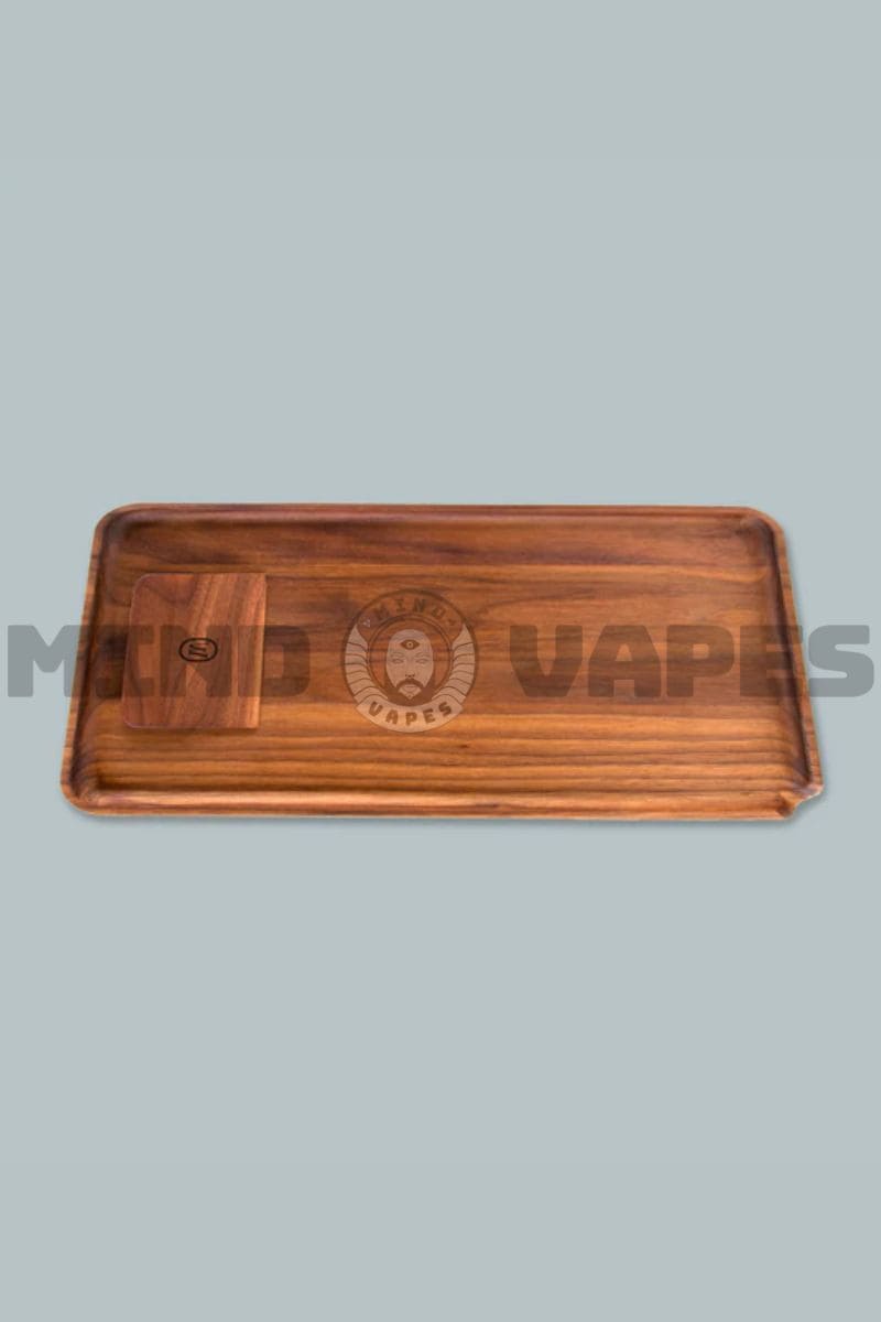 Marley Natural Black Walnut Rolling Tray (Small/Large)