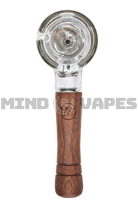 Marley Natural Glass & Walnut Spoon Pipe