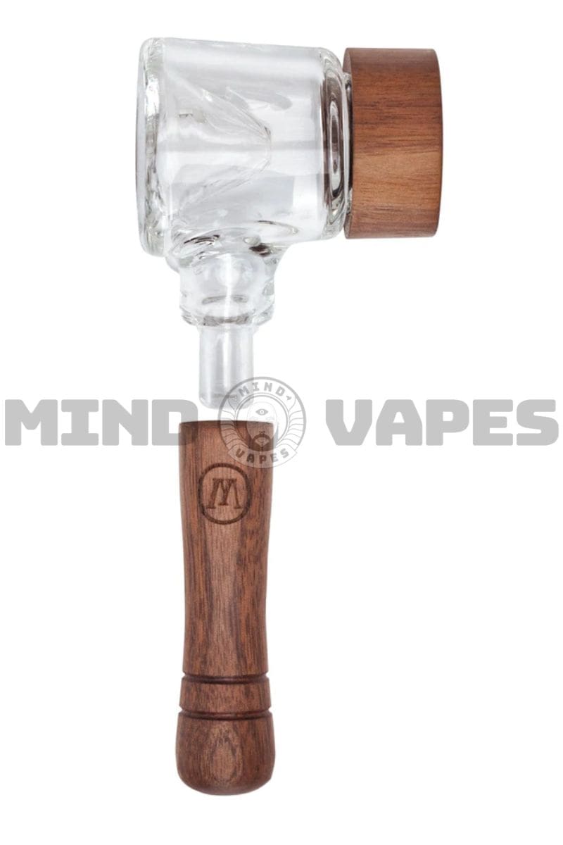 Marley Natural Glass & Walnut Spoon Pipe