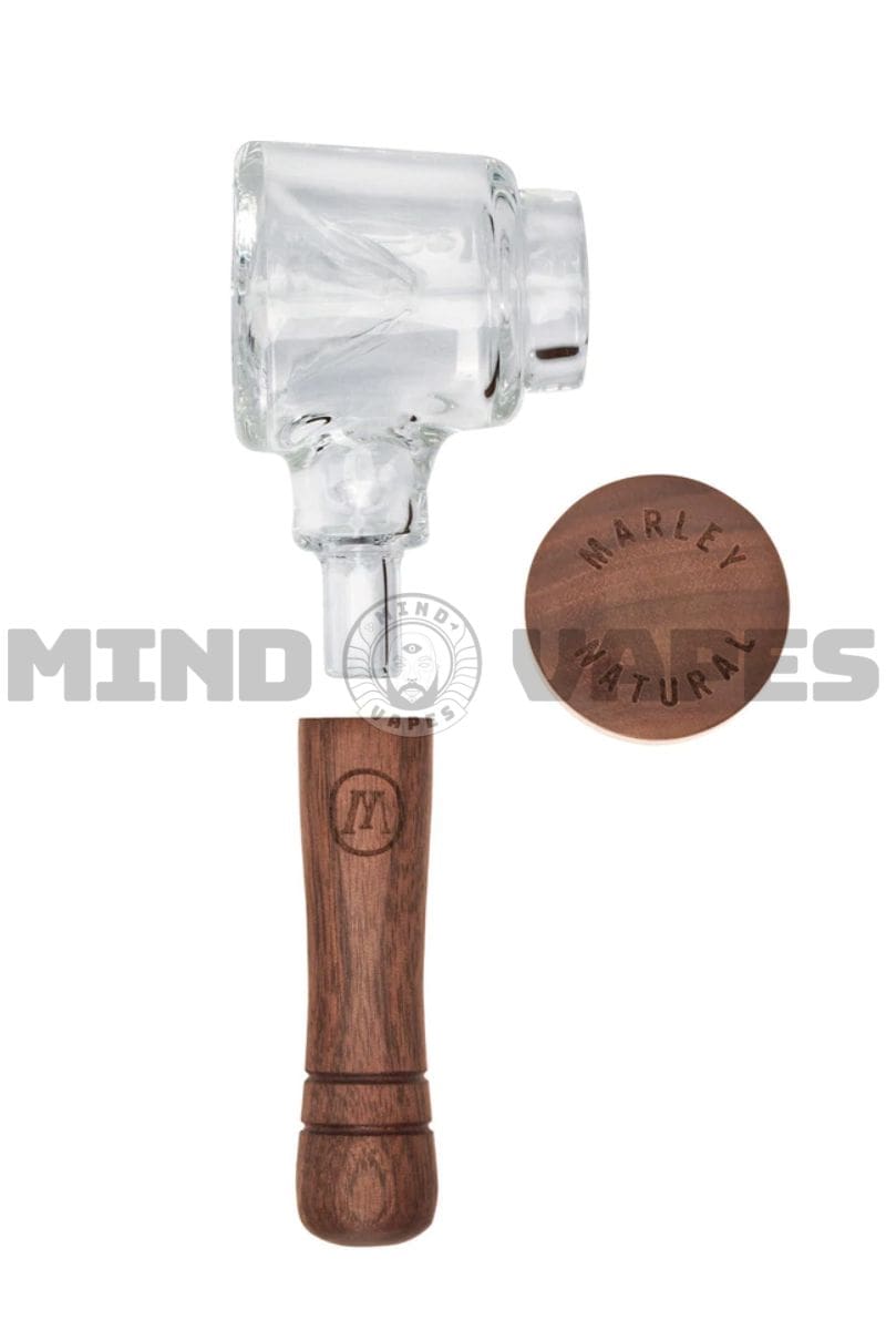 Marley Natural Glass & Walnut Spoon Pipe