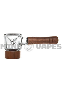 Marley Natural Glass & Walnut Spoon Pipe