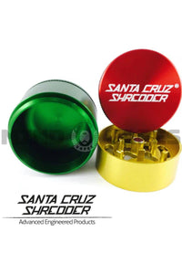 Santa Cruz Shredder - 3 Piece Mini Grinder - 1.6 Inches Rasta