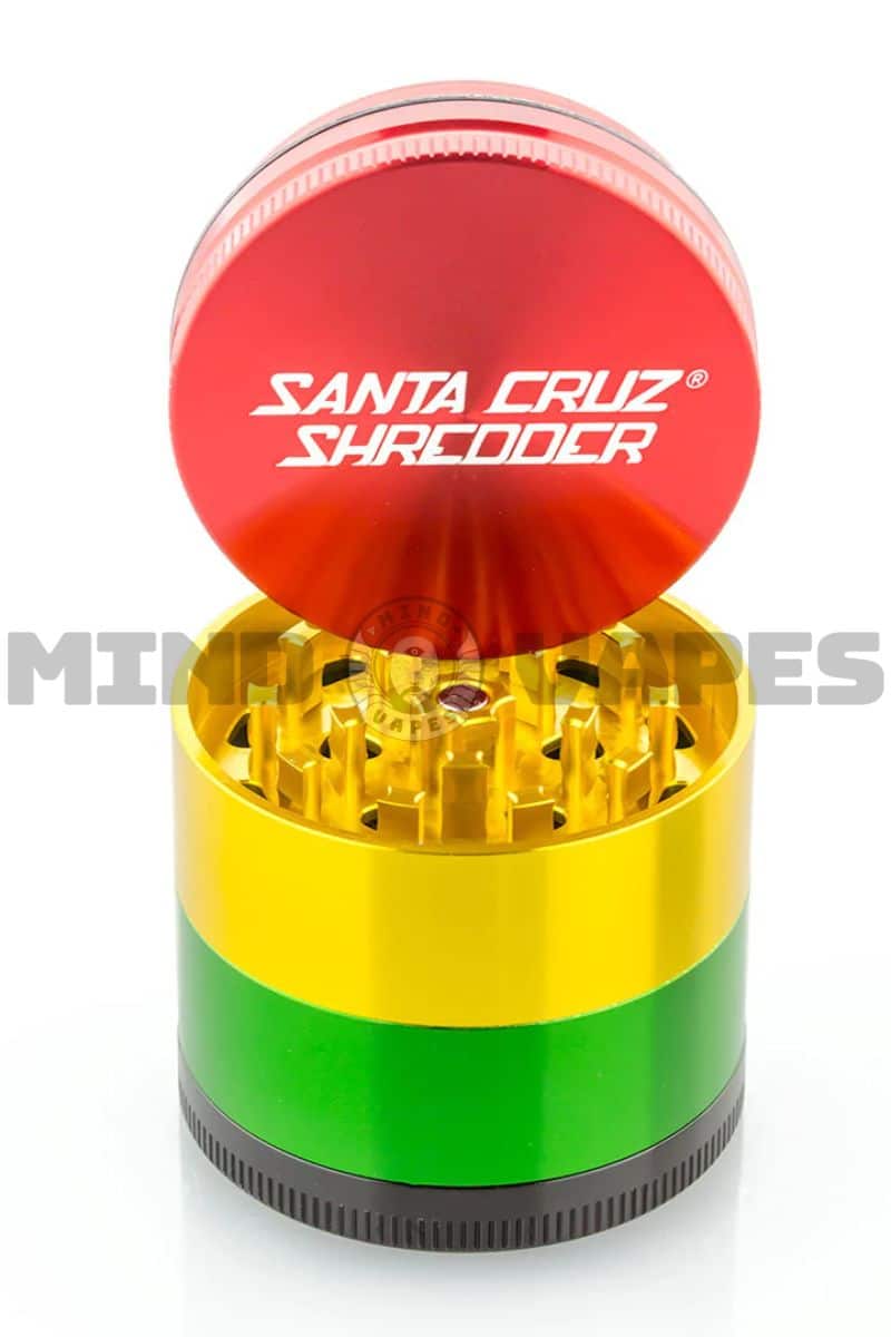 Santa Cruz Shredder - 4 Piece 2.2 Inch Herb Grinder Rasta