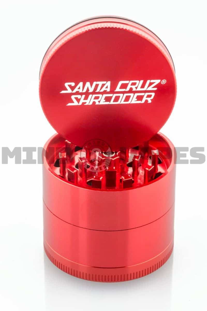 Santa Cruz Shredder - 4 Piece 2.2 Inch Herb Grinder Red