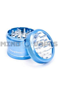 Sharp Stone - V2 4 Piece Clear Top Grinder Blue / 2.2''