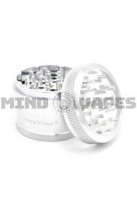 Sharp Stone - V2 4 Piece Clear Top Grinder Silver / 2.2''