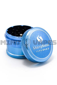 Sharp Stone - V2 4 Piece Grinder - Hard Top Blue / 2.2''