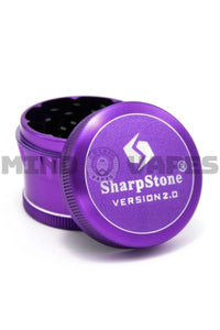 Sharp Stone - V2 4 Piece Grinder - Hard Top Purple / 2.2''