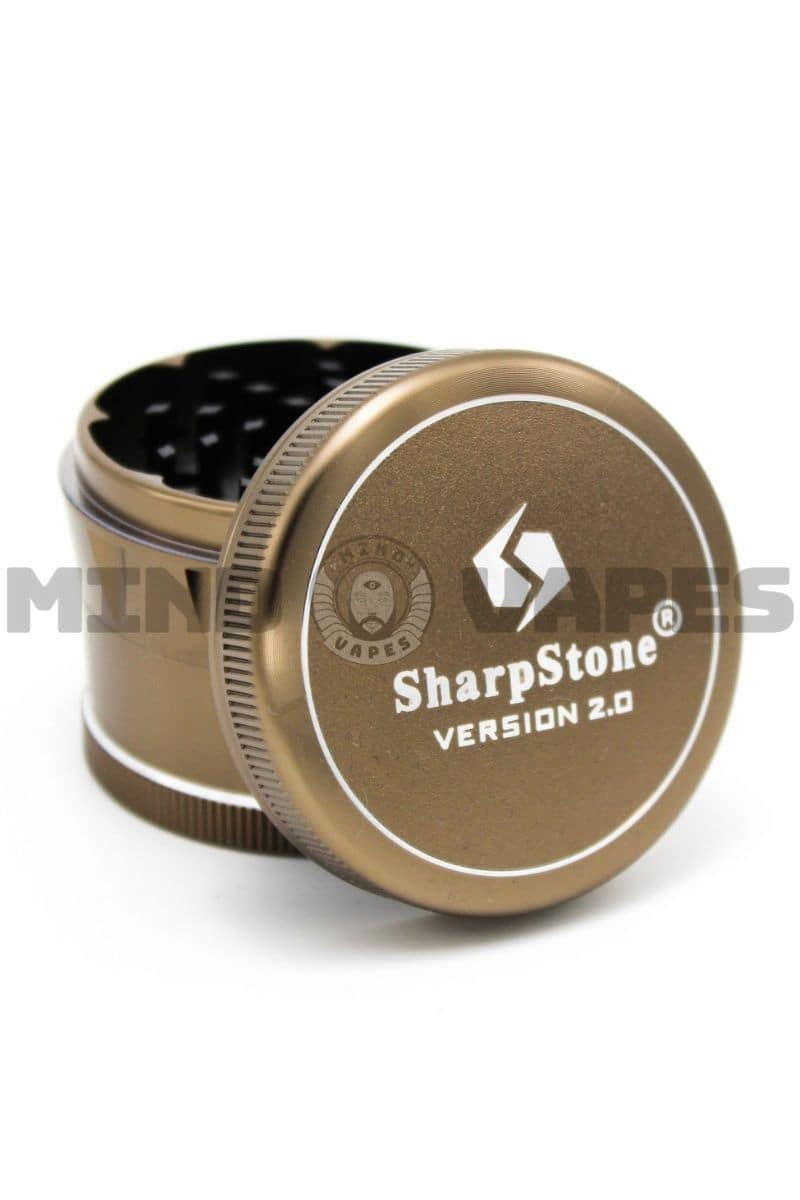 Sharp Stone - V2 4 Piece Grinder - Hard Top Brown (Bronze) / 2.2''