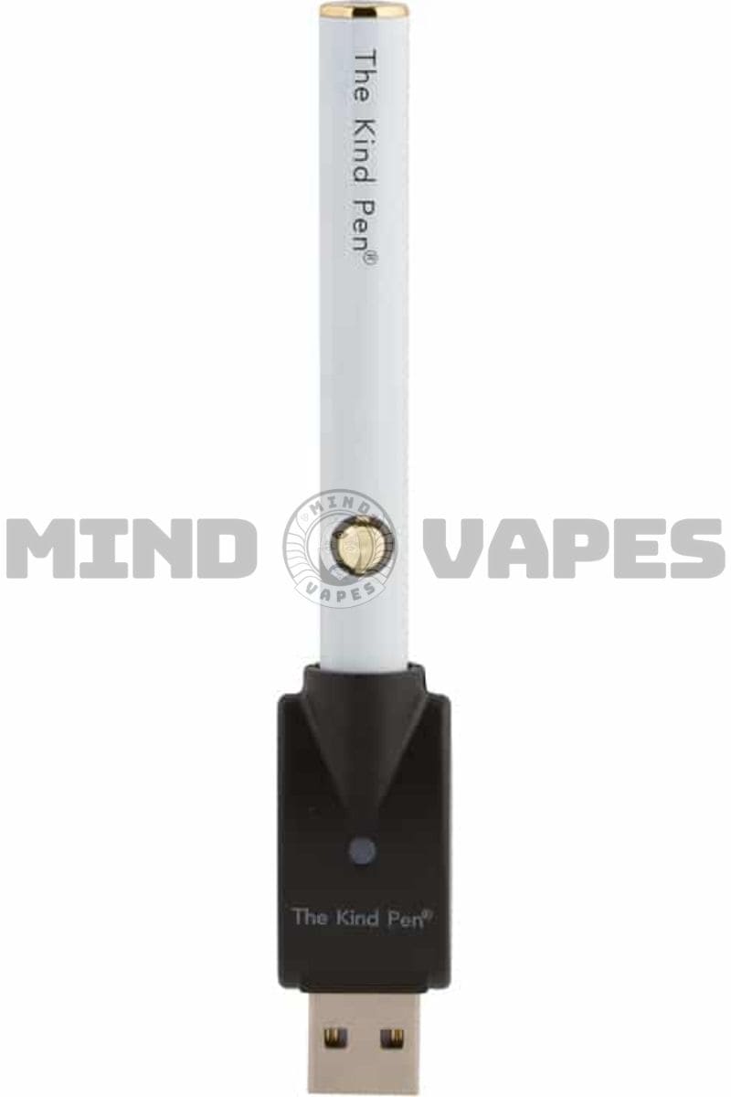 The Kind Pen - Button Variable Voltage Vaporizer (510-Threaded) White/Gold