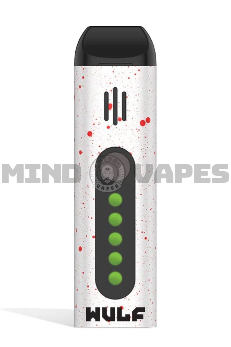 Wulf Mods Flora Dry Herb Vaporizer White Red Spatter