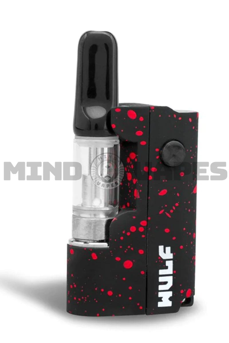 Wulf Mods - Micro+ Plus (510 Thread Battery) Black Red Spatter