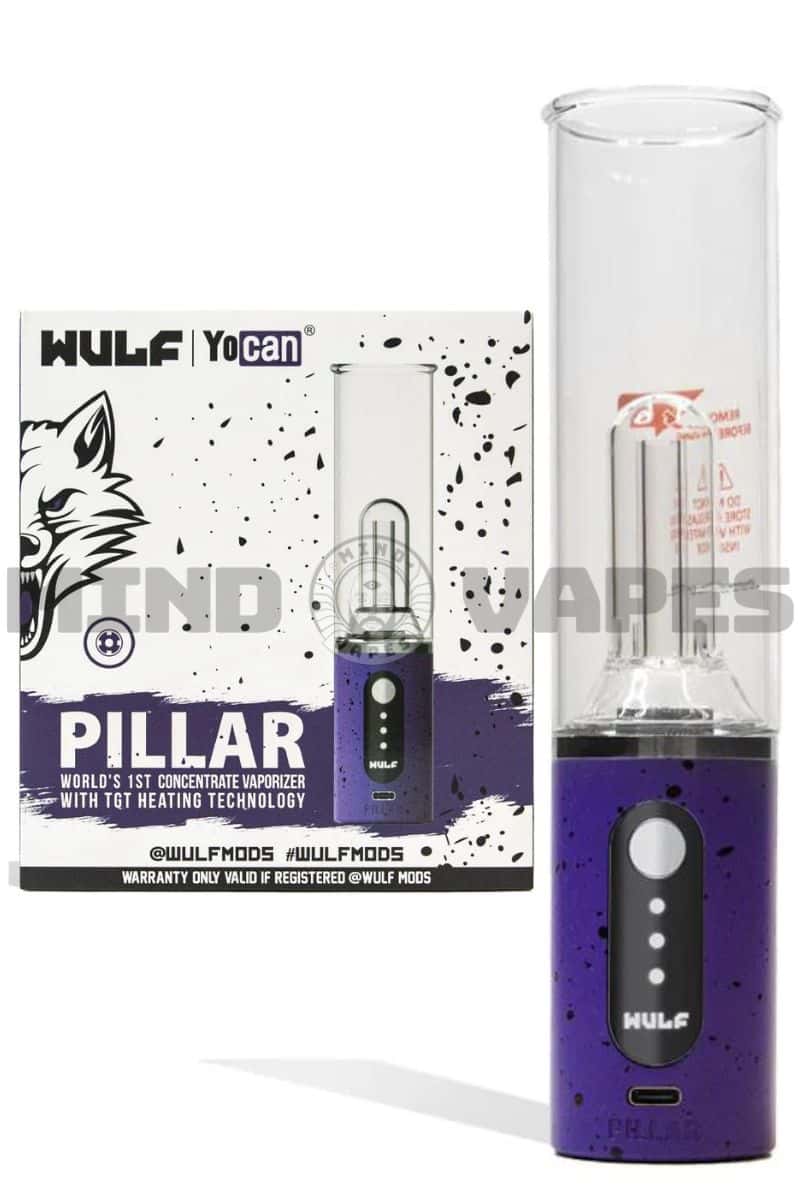 Yocan Pillar Mini e-Rig Purple Black Splatter