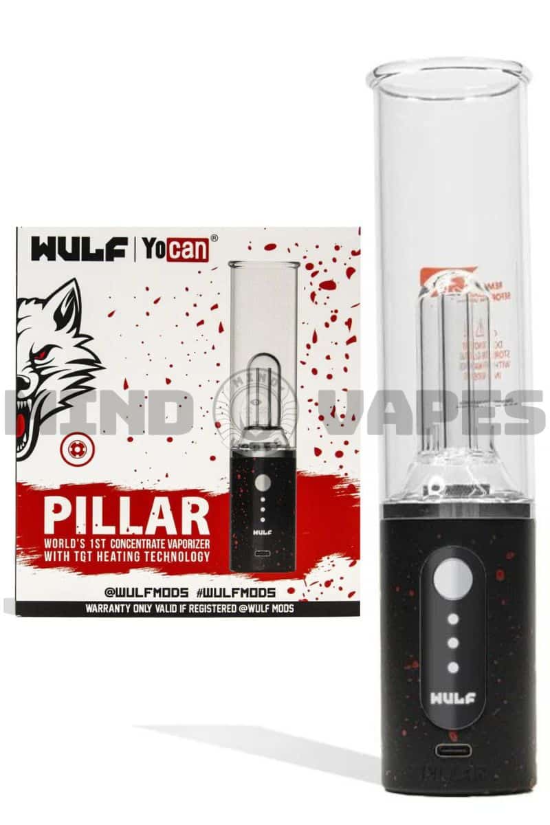 Yocan Pillar Mini e-Rig Black Red Splatter